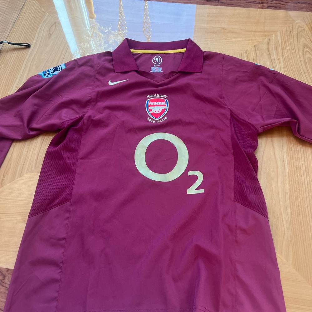Nike Maroon and Yellow Sports Jersey